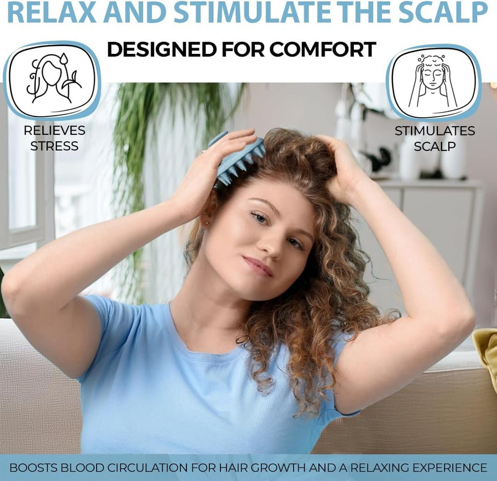 Boost Hair Care with This silicone Scalp Massage Brush
