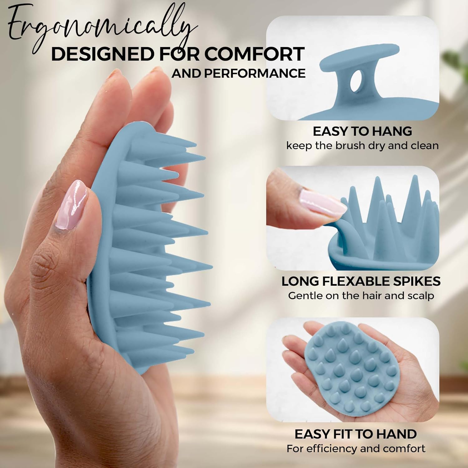Boost Hair Care with This silicone Scalp Massage Brush